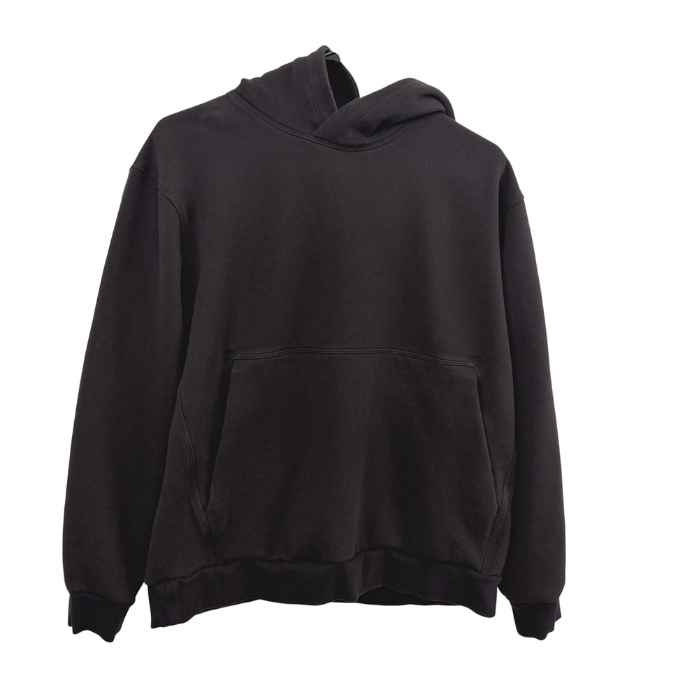 Lululemon Hoodie Mens Medium Brown Steady State Pullover Fleece Sweatshirt